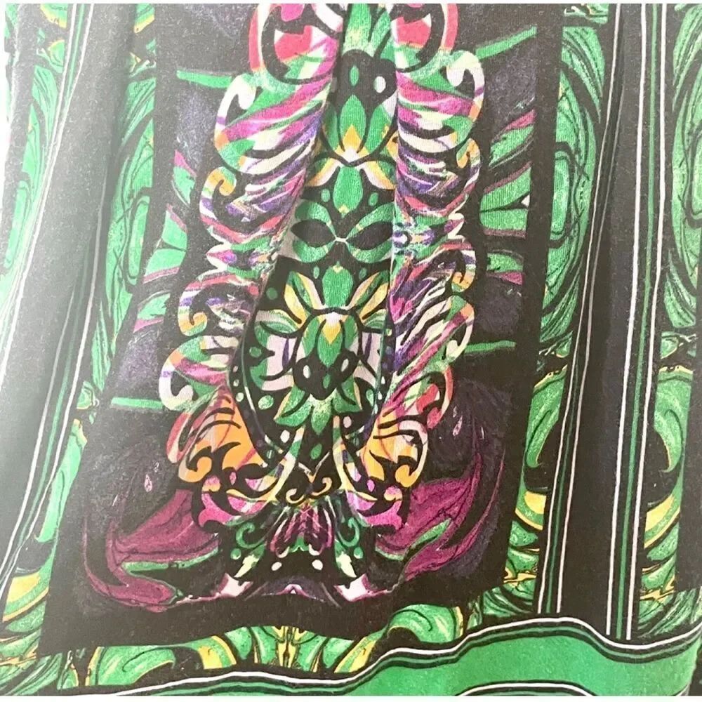 Ric Rac green pattern skirt - Picture 3 of 12